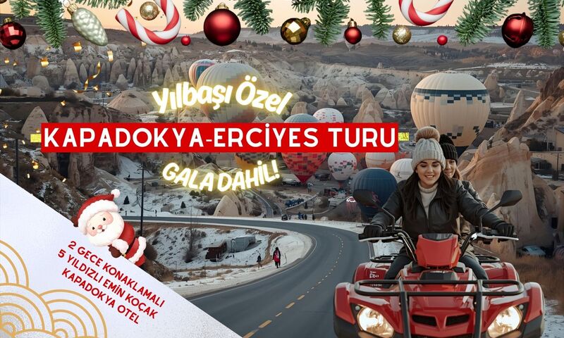 Yılbaşı Özel Kapadokya Erciyes Kayak Merkezi Turu (Gala Dahil)
